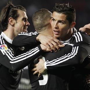 Gareth Bale, Karim Benzema and Cristiano Ronaldo.
